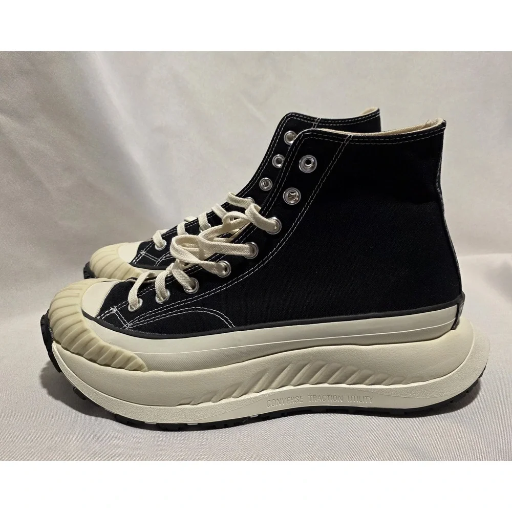 Converse A03277C Chucks 70ATCX  Unisex Black Platform Sneakers. NWB M 9, W 10.5 - Picture 4 of 10